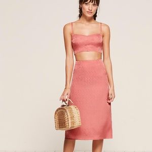 Reformation NOVA Silk Two Piece Set